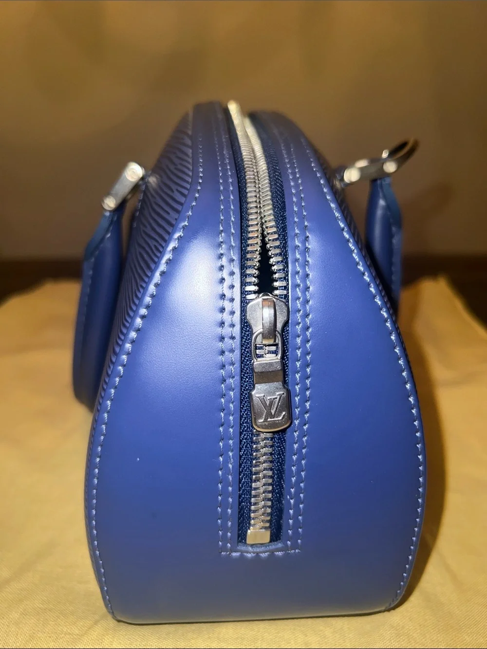 Louis Vuitton Navy Epi Leather satchel